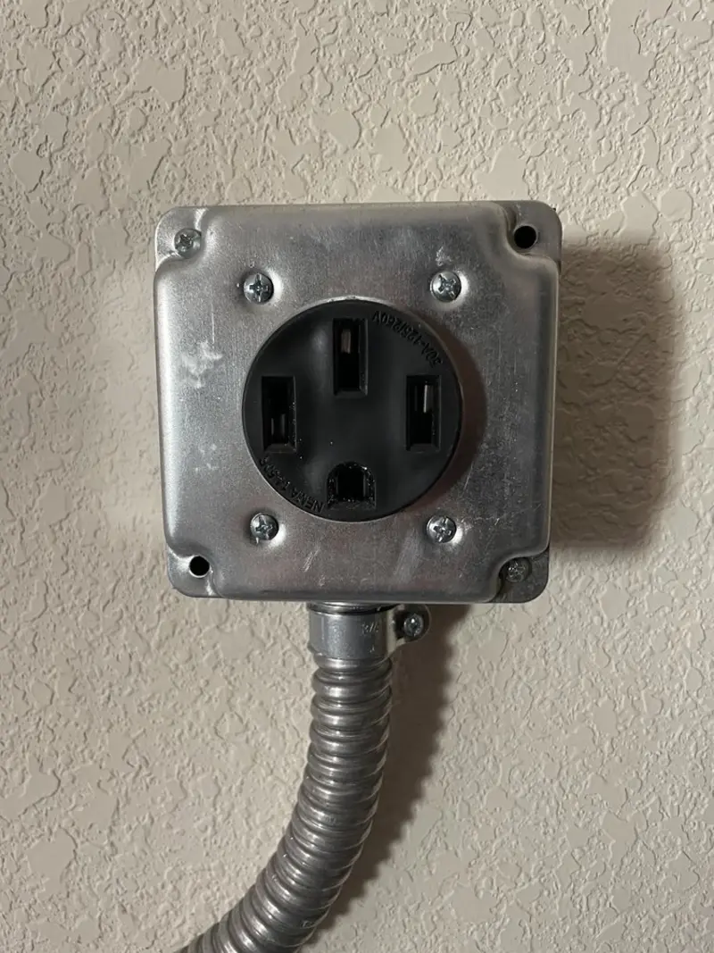 NEMA 14-50 outlet installed for Smart Home Electrical in Kingsland